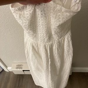 White Strapless Dress